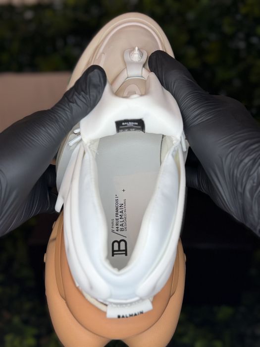 Adidasi/Sneakers Balmain Unicorn white orange