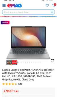 Laptop lenovo ideaPad 5 nou