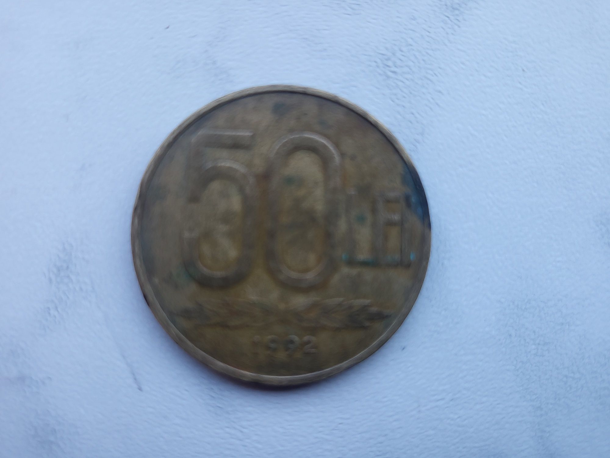 Vând monedă 50 Lei , Alexandru Ioan Cuza din anul 1992.