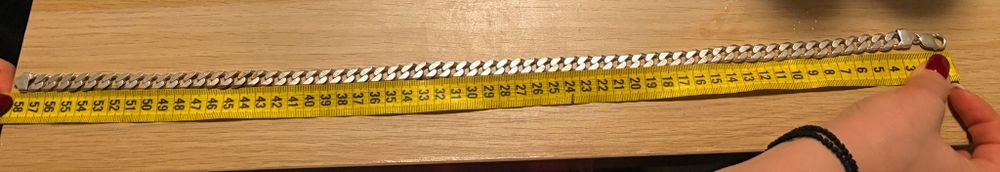 Lant argint masiv barbati cuban