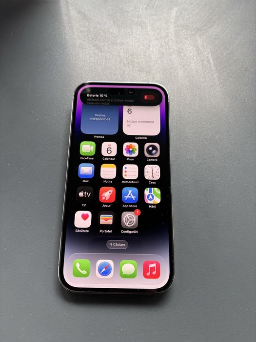 Iphone 14 Pro deep purple 128gb liber de retea impecabil