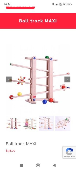 Jucarie pista bile Montessori Trihorse