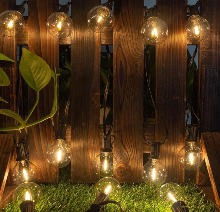 25 LED G40 Крушки IP44 Водоустойчиви Топло Бяло за Гнездо E12, 0.6w