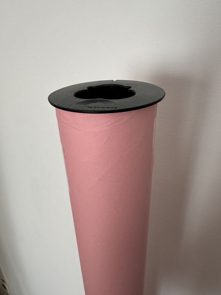 Fundal foto roz studio Colorama 1.35x11 m + frana fundal
