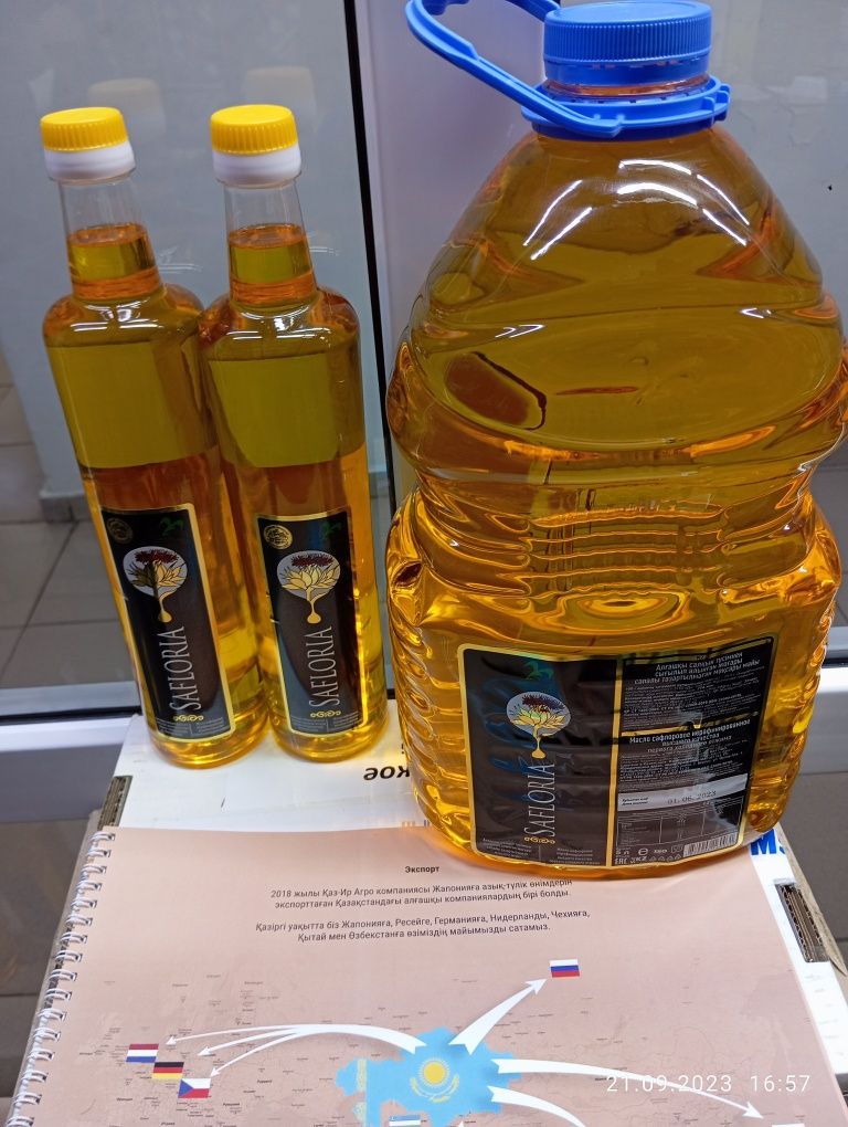 Продам нерафириновое  Сафлоровое масло  первый холодный отжим (Extra v