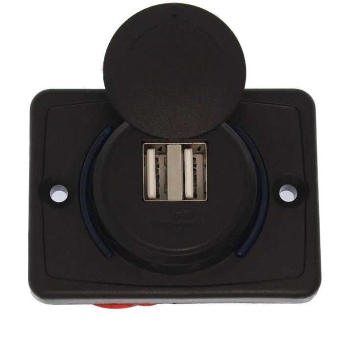 Зарядно за кола с 2 USB порта 12-24V - W05237