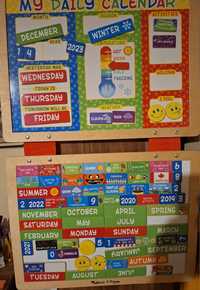 Calendar în engleza lemn Melissa&Doug