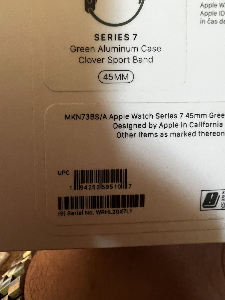 Apple watch 7 series green 94% батерия не различим от нов