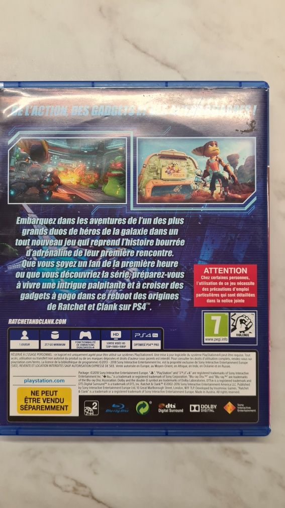 Игра Ratchet clank  PS4