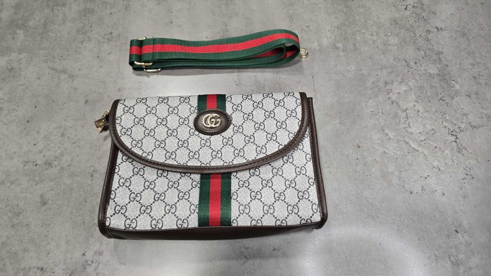 OFERTA! Poșetă Premium Gucci Canvas + Portofel damă Louis Vuitton