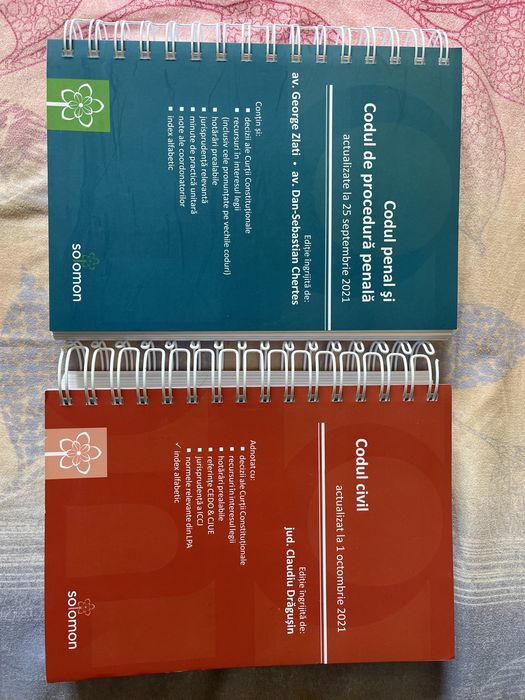 Vând cod civil și cod penal+procedura penală