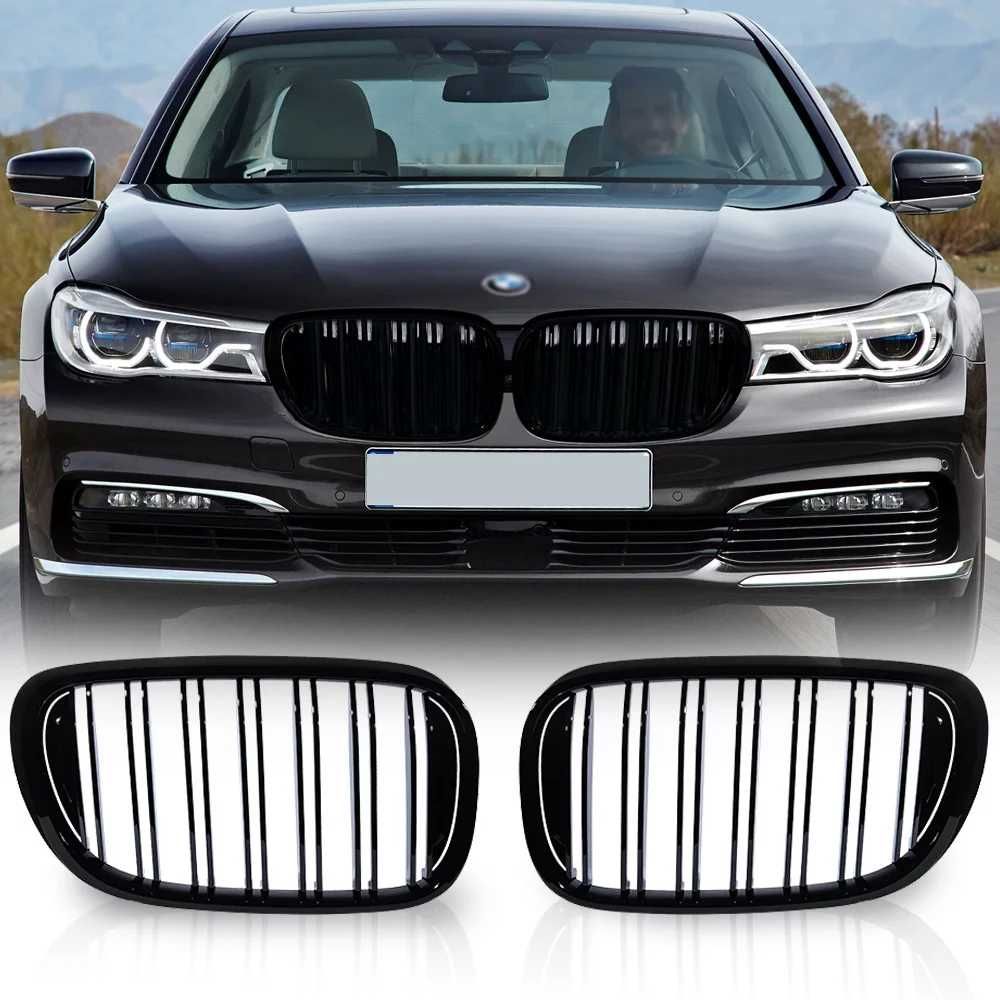 Решетки Бъбреци BMW БМВ 7 серия G11 G12 Двойни Черен Гланц