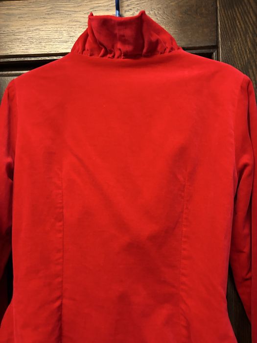 Sacou Mathilde matimea 36, catifea rosie, ca nou