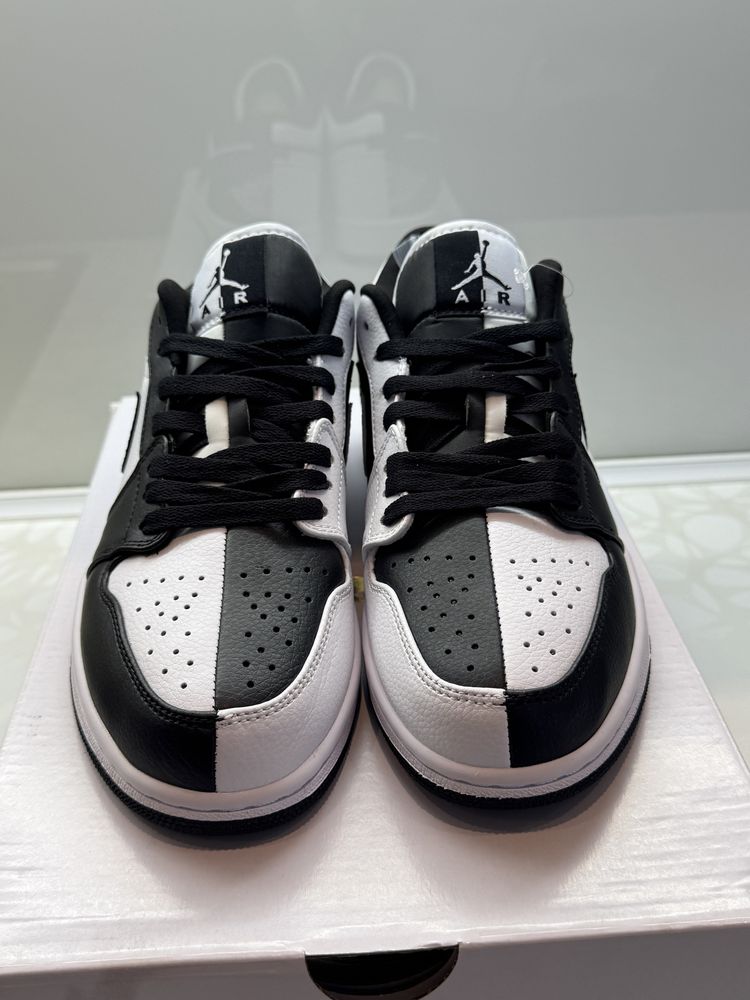 Jordan 1 Low SE Homage Split White Black Кецове 40 Размер + Кутия
