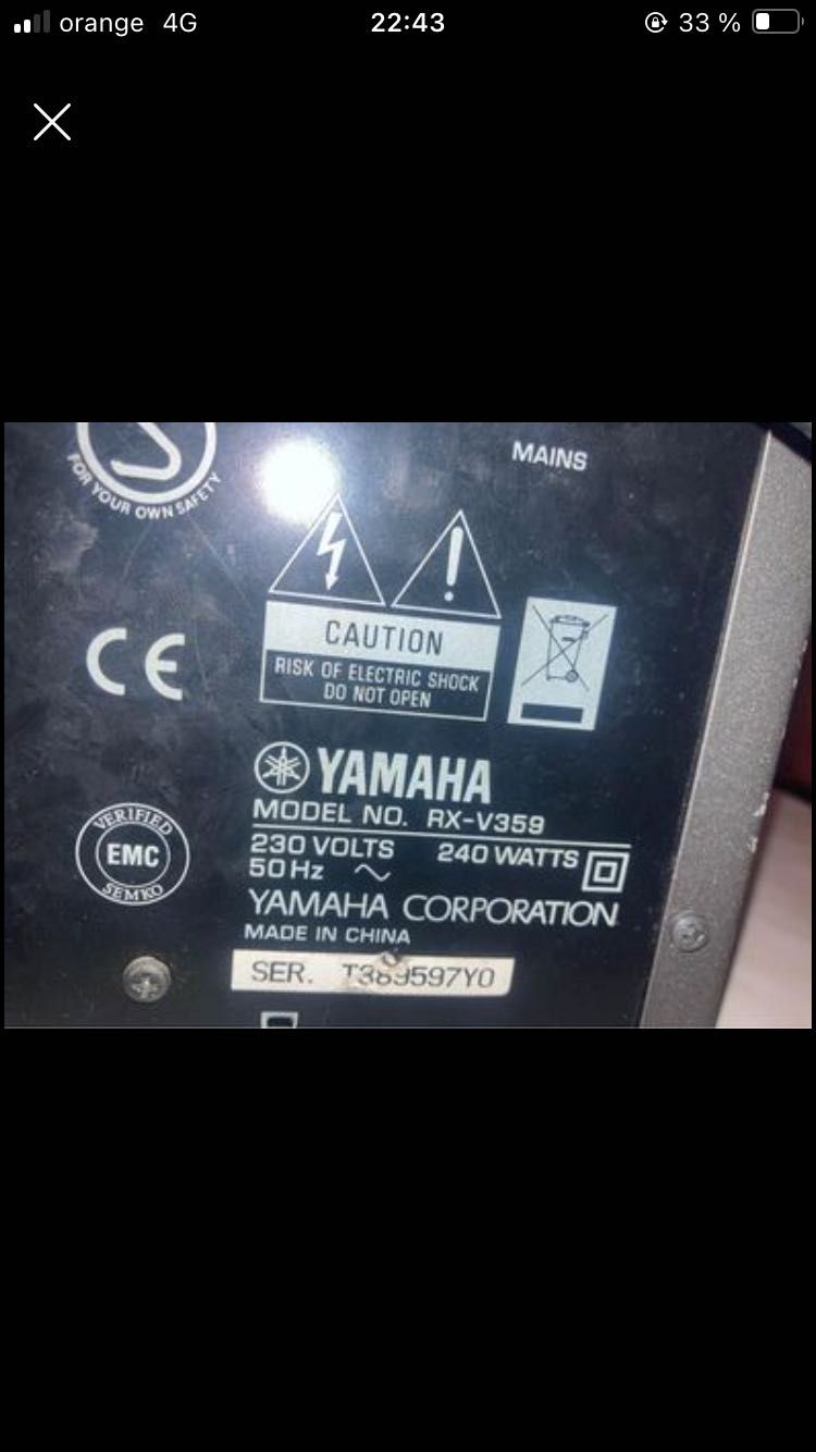 YAMAHA RX-V359 5.1