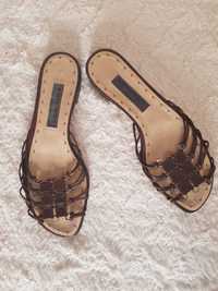 Оригинални дамски чехли Alberta Ferretti Естествена кожа