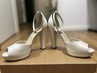 Sandale din piele naturala toc 12 cm - Aliss