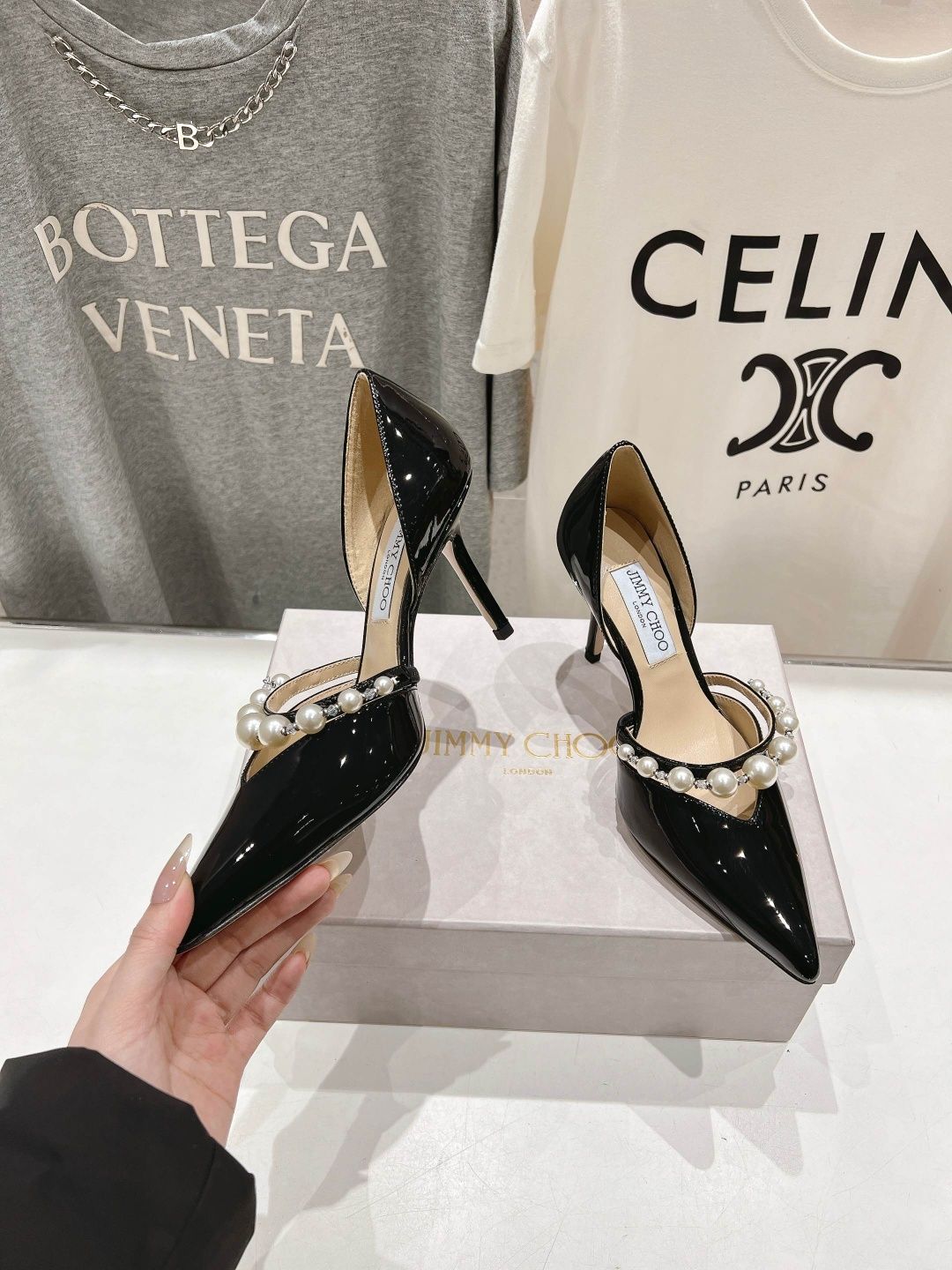 Sandale Jimmy Choo tip Premium, tocuri pantofi