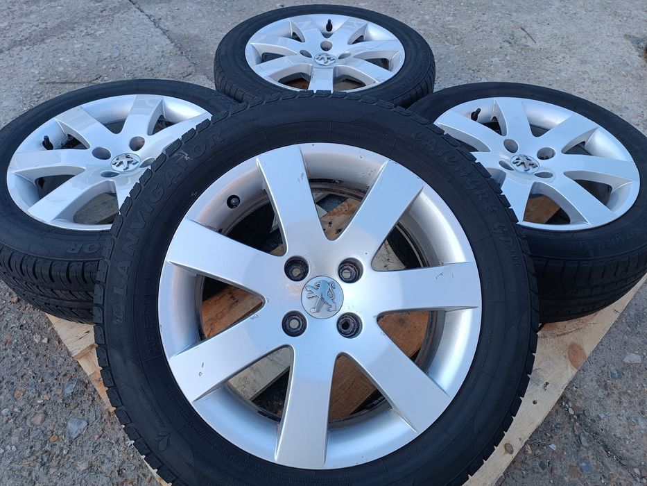 Лети джанти 16ки 4х108 Peugeot + летни гуми 205/55/16