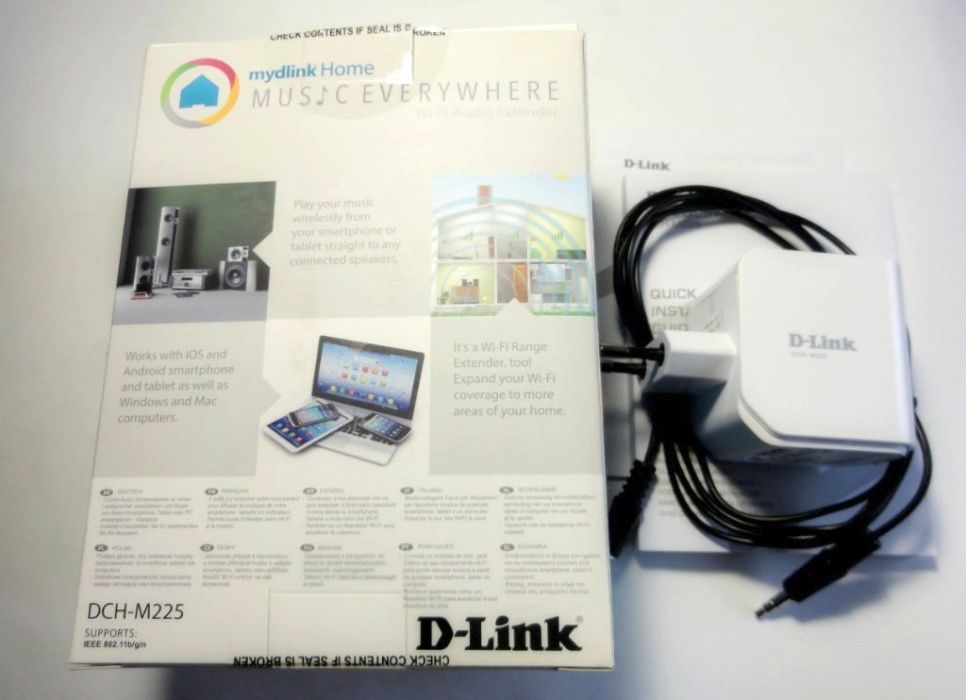 Безжичен повторител D-LINK DCH-M225E Home Music Everywhere Wi-Fi Audio