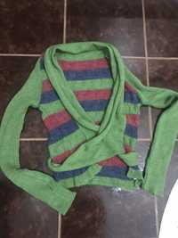 Pluover tricotat verde