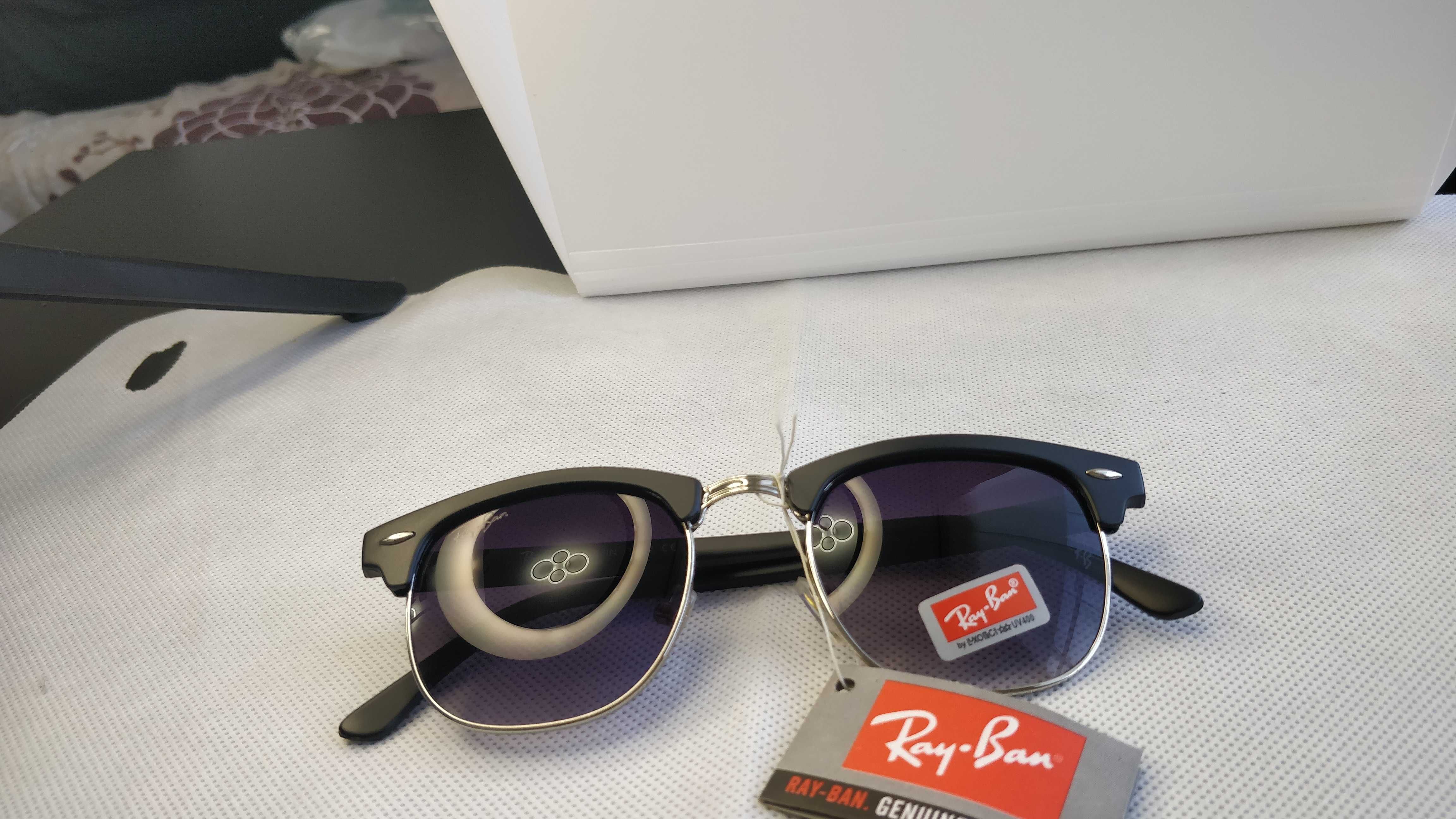 Ochelari de soare RAY BAN RB 3016 CLUBMASTER lentila mov