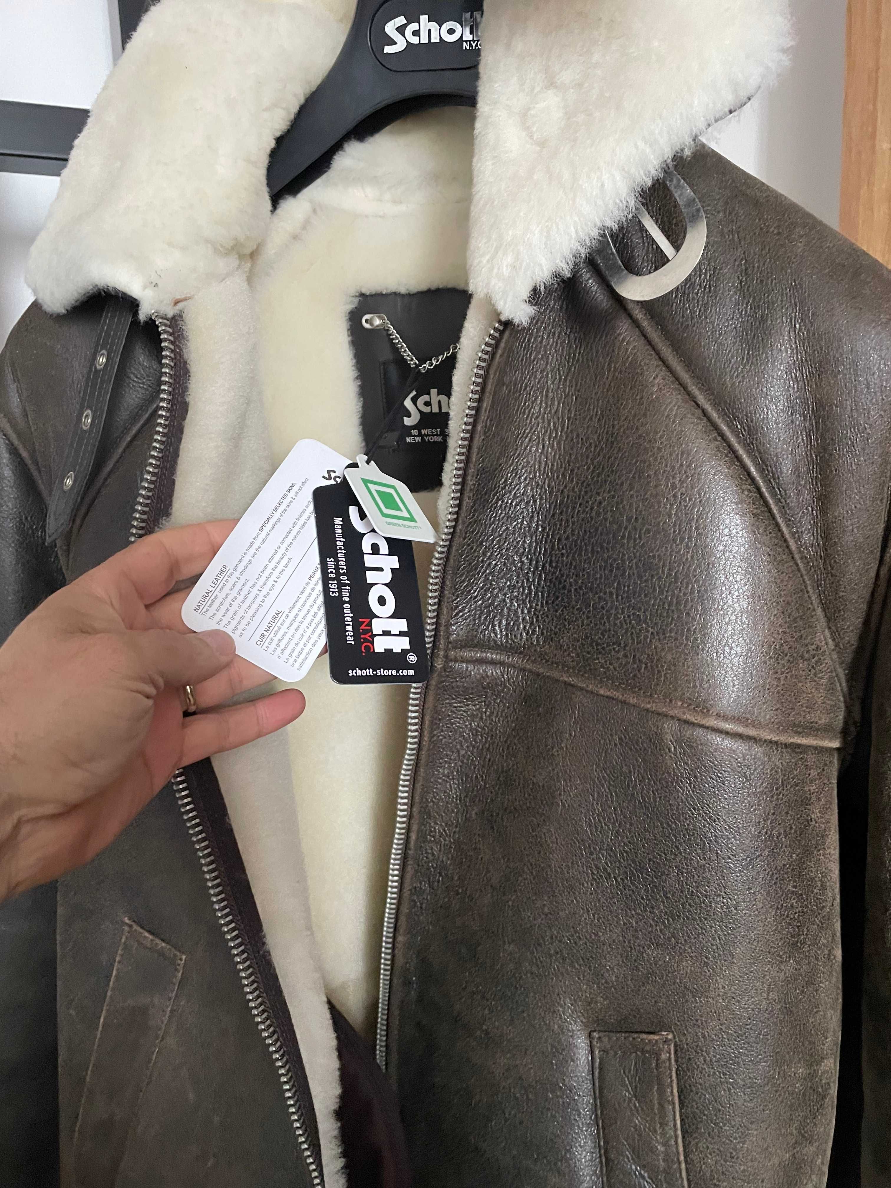geaca blana SCHOTT LC AIRForce