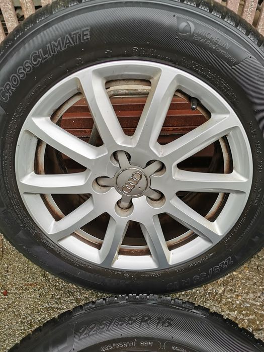 Jante roti 225 55 16 iarna Michelin M+S Audi B8.5 B8