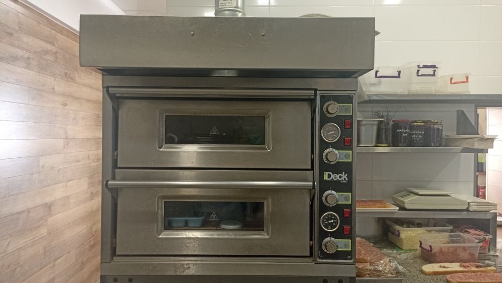 Професионална пица фурна Moretti PD 60/60 /двукамерна/ + стойка |