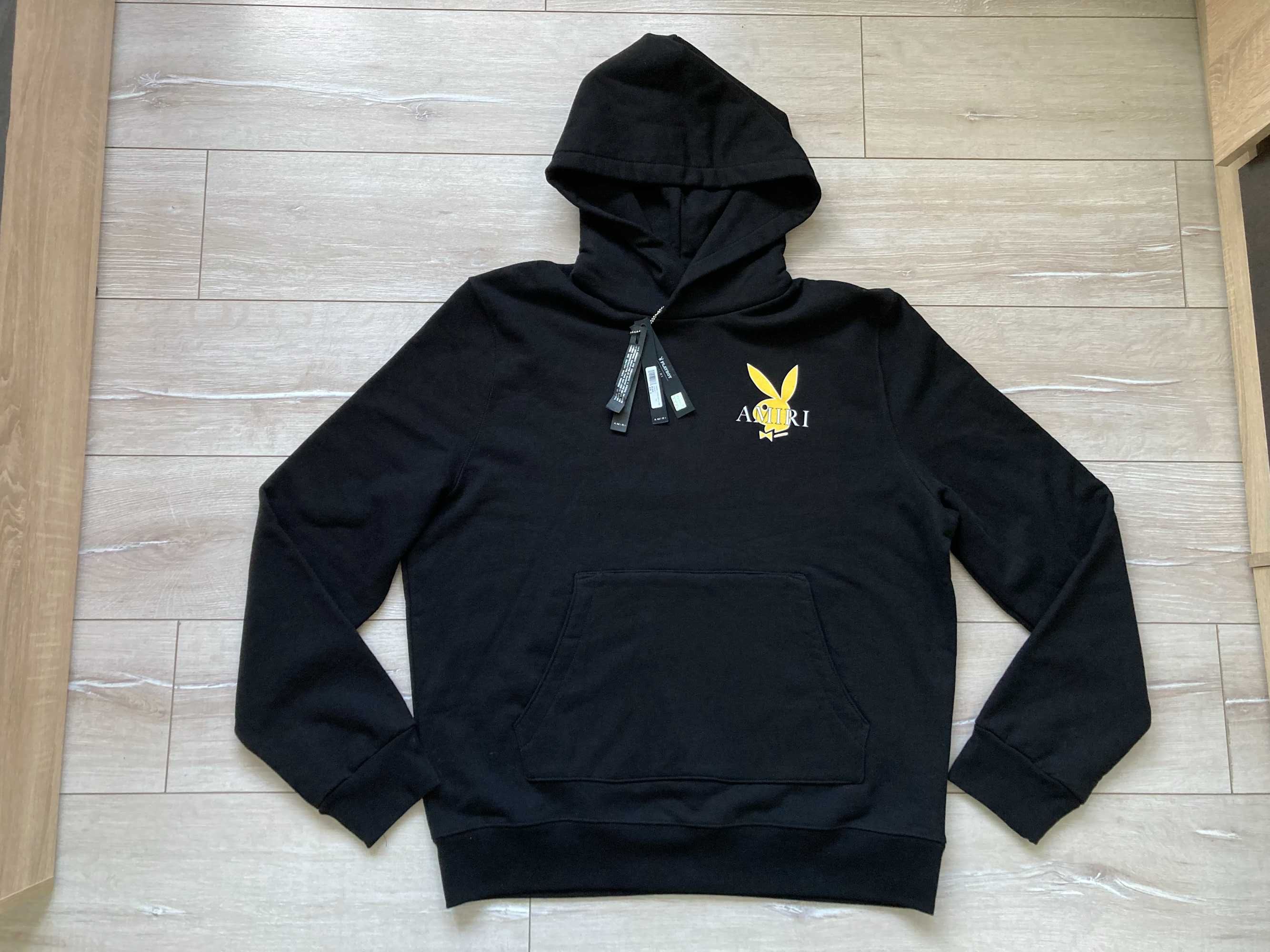 НОВ ОРИГИНАЛЕН Amiri Playboy Cover Bunny Hoodie суитчър суичър XL