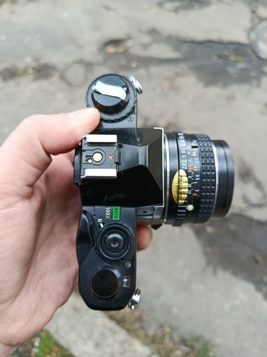 Aparat foto Pentax MV-1 + SMC Pentax-M 50mm f/2