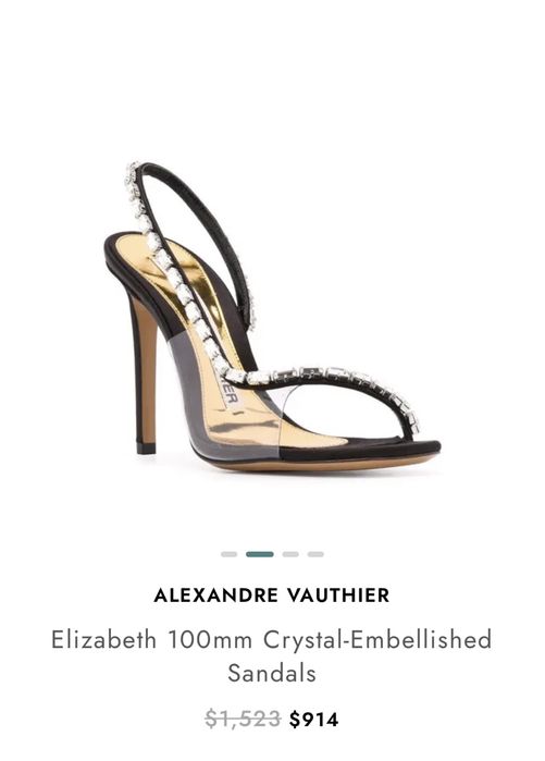 Alexandre Vauthier sandale cristale