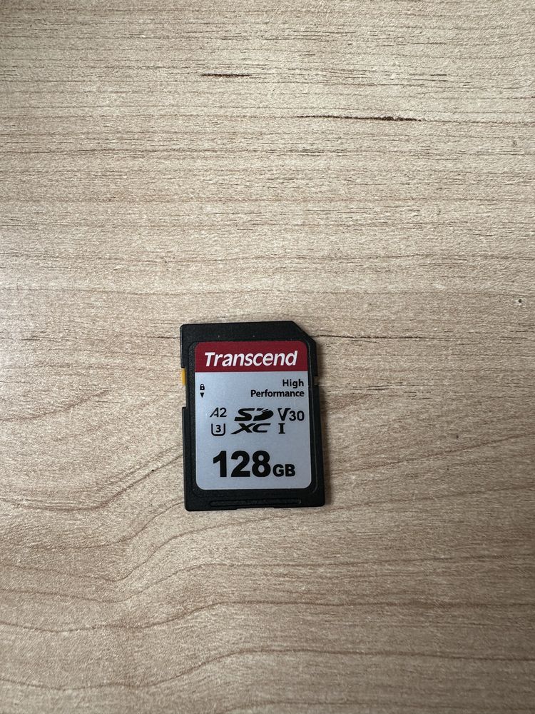 Флешка для фотоаппарата Transcend 128GB. Оригинал