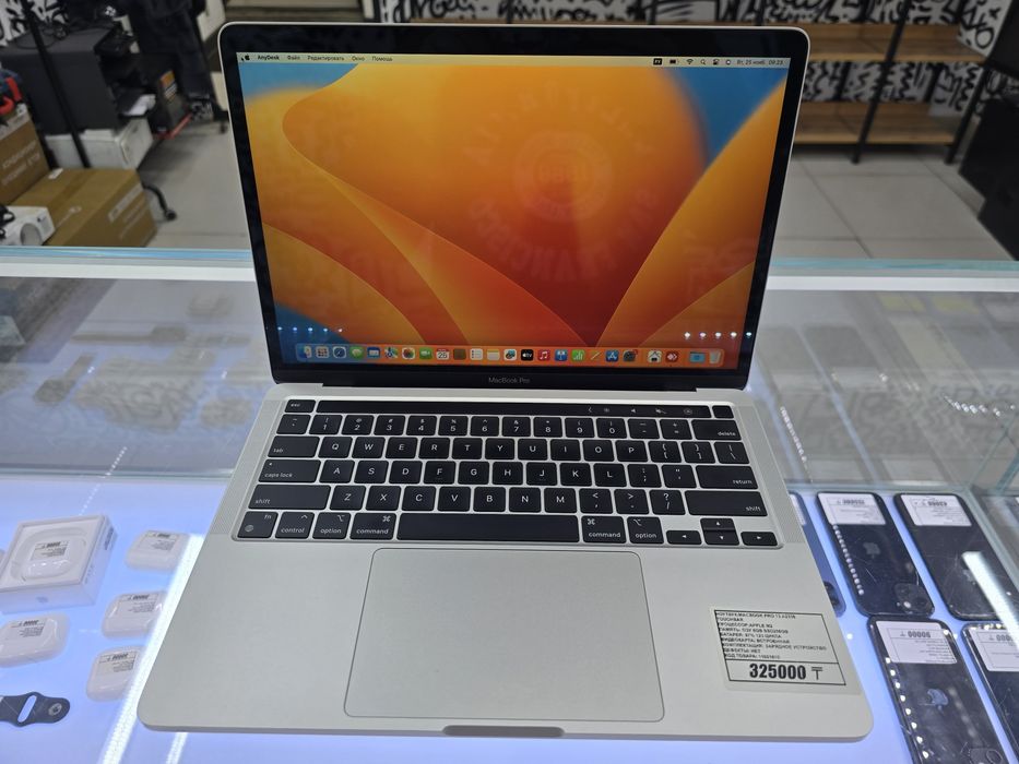 Macbook pro 13 touch bar M2 A2338 аккумулятор 97% 123 цикла