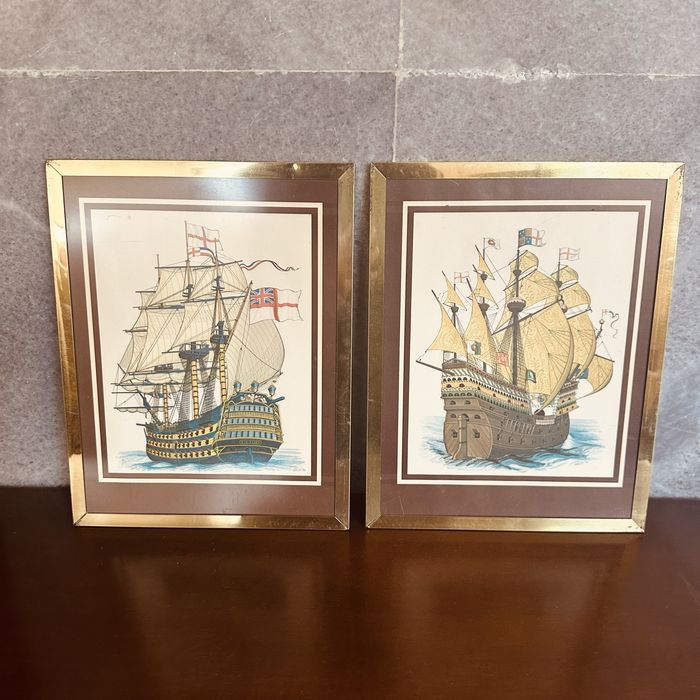 Декоративни картини с кораби от 80-те