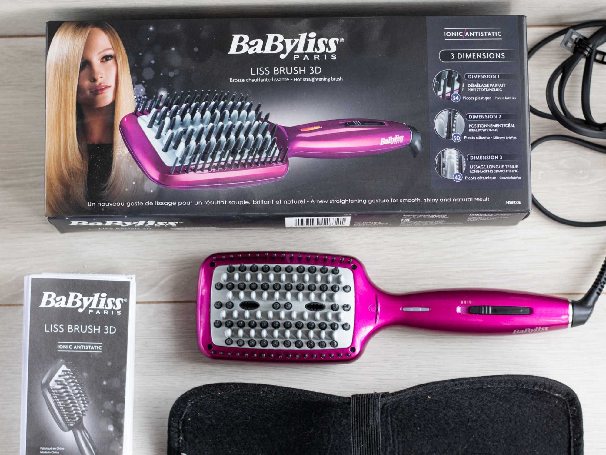 BABYLISS Perie de îndreptat părul LISS BRUSH 3D