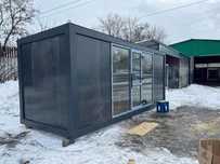 Container birou containere vitrina santier paza