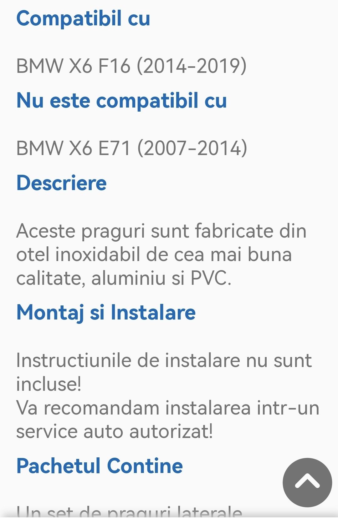 Praguri laterale BMW F16