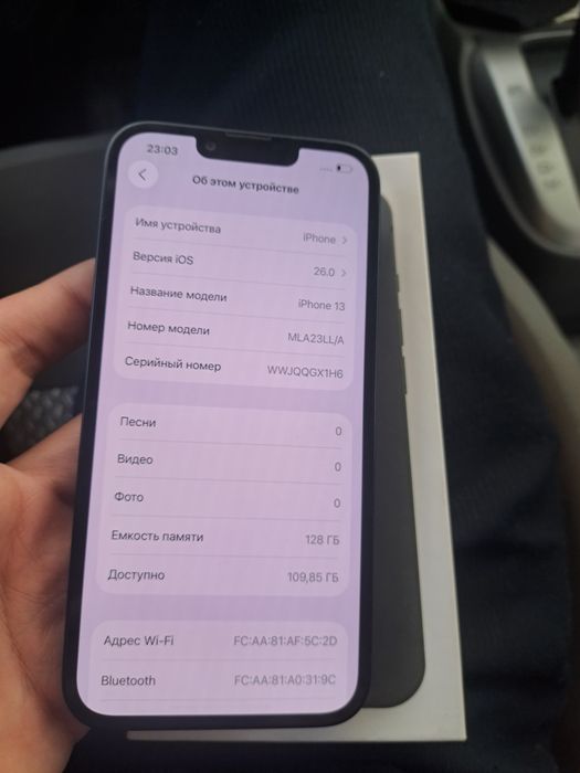 iPhone 13 128Gb yomkist 100% kar daq bo