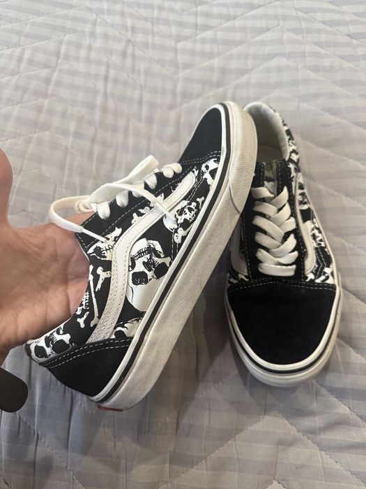 Кеды vans с черепами