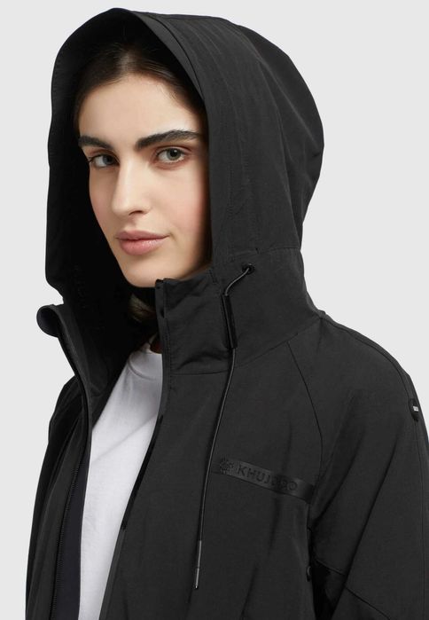 Impermeabil negru KHUJO Parka – stare impecabilă, ca nou!