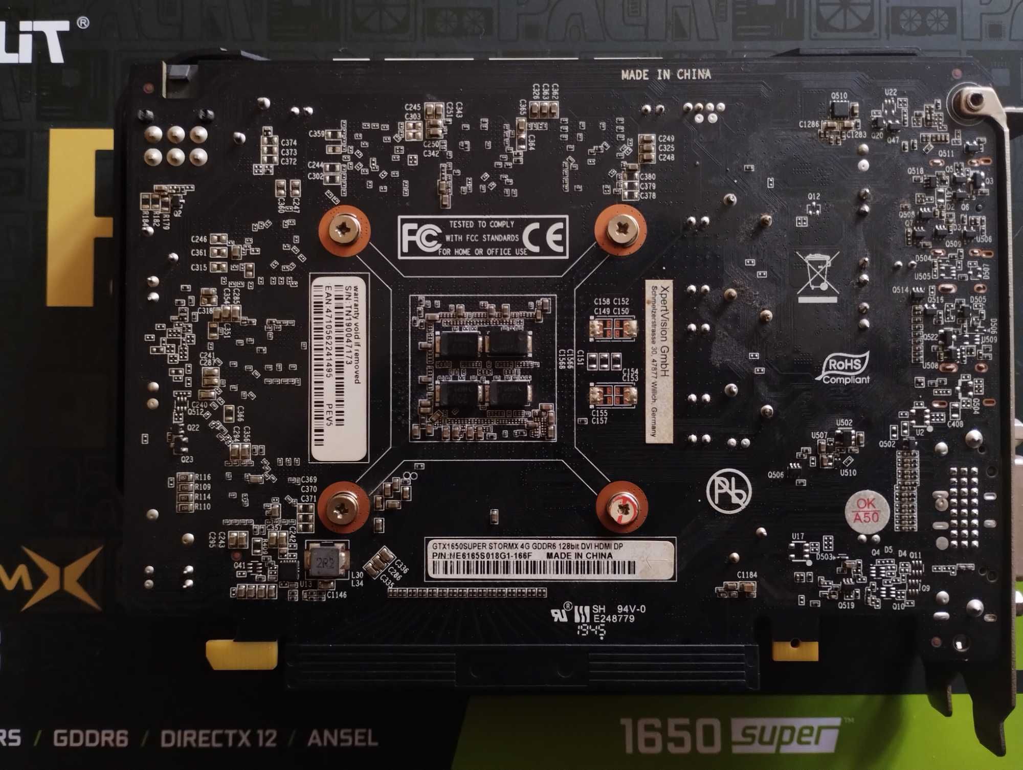 Palit GeForce GTX 1650 SUPER StormX