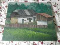 Tablou Casa la Berzunti de Dan Palade - licitatie incepand 100 Euro