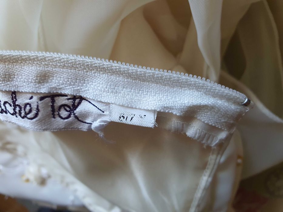 Rochita alba pentru fete eleganta varsta 6-7 ani Couche Tot