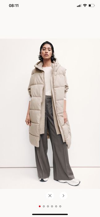 Vesta matlasata lunga H&M S si M
