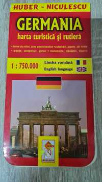 Harta rutiera Romania, Europa Centrala si de Est, Germania