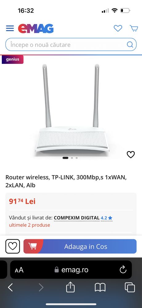 Router wi-fi TP-link TL-WR820N