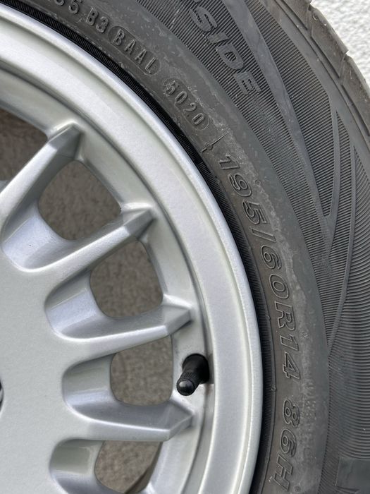 Set roti complete 4x100 195/60/14 BMW e30