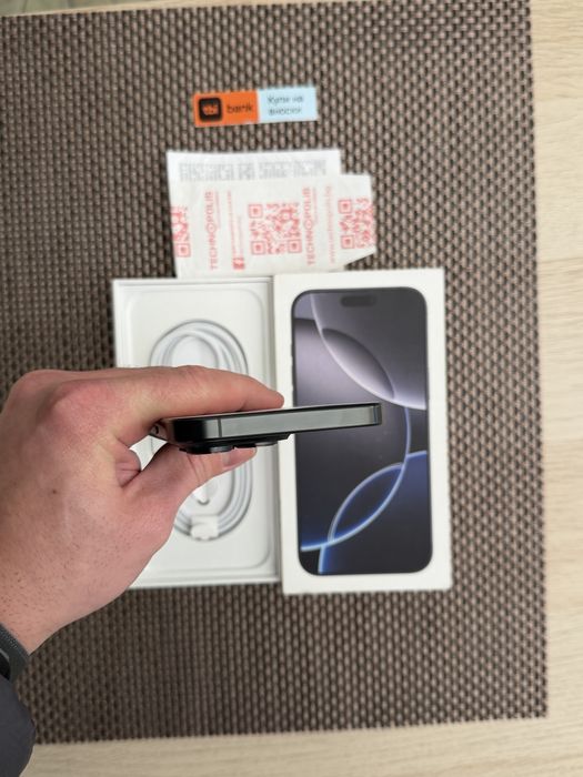 НОВ! 256Gb*ЛИЗИНГ* iPhone 16 Pro Max Black Titanium / 24М ГАРАНЦИЯ