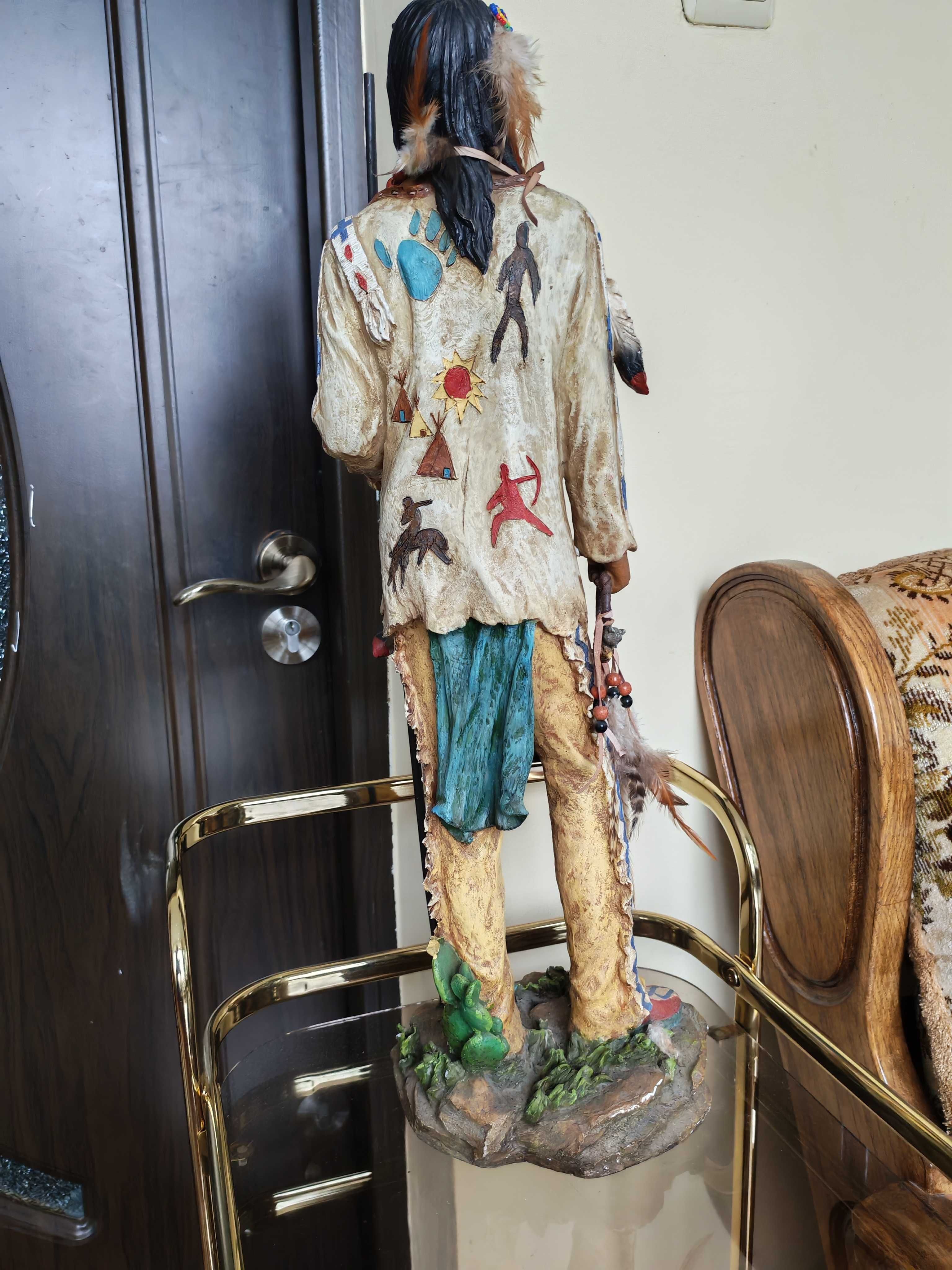 Antichitate - statueta indian de dimensiune mare